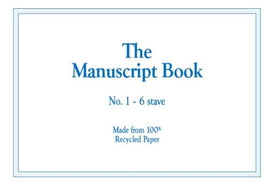 MANUSCRIPT BK 1 6 STAVE (RECYCLED) 16PP STAPLED