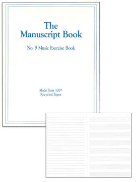 MANUSCRIPT BOOK 9 INTERLEAVED 26PP 9 STAVE