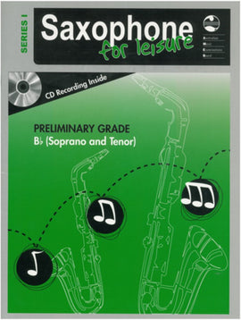 SAXOPHONE FOR LEISURE PRELIM B FLAT BK/CD  SER 1