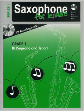 SAXOPHONE FOR LEISURE GRADE 1 B FLAT BK/CD SER 1