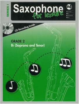 SAXOPHONE FOR LEISURE GRADE 2 B FLAT BK/CD SER 1