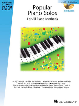 HLSPL POPULAR PIANO SOLOS BK 1 BK/CD 2ND ED