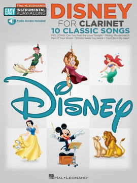 DISNEY FOR CLARINET EASY PLAY ALONG OLA