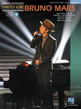 BRUNO MARS PIANO PLAYALONG V126 BK/CD