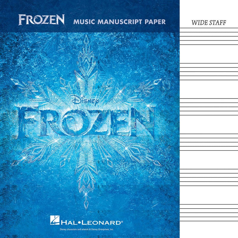 FROZEN MANUSCRIPT PAPER WIDE STAVE