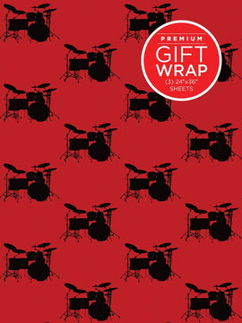 Gift Wrap Paper - Drumset Theme