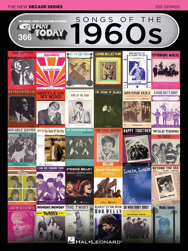 EZ PLAY 366 SONGS OF 1960S NEW DECADE SERIES