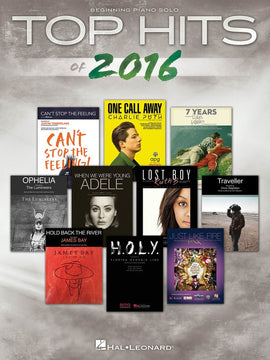 TOP HITS OF 2016 BEGINNING PIANO