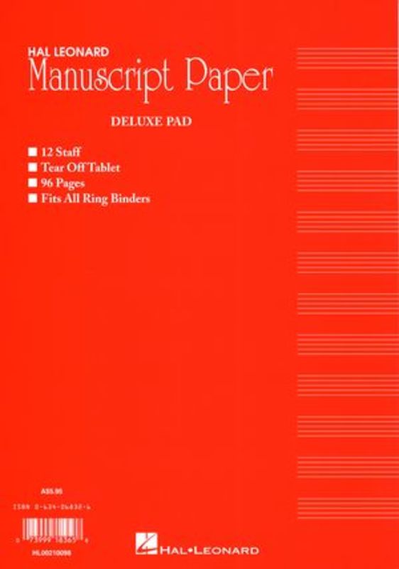 DELUXE MANUSCRIPT PAD 96PG RED AUSTRALIAN