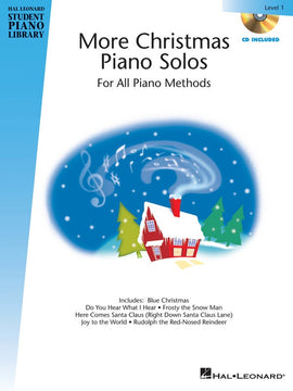 HLSPL MORE CHRISTMAS PIANO SOLOS LEV 1 BK/CD