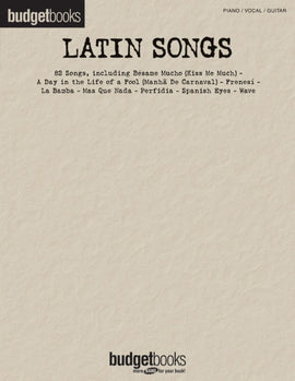 BUDGET BOOKS LATIN SONGS PVG