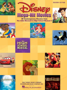 DISNEY MEGA HIT MOVIES 2ND ED EASY PIANO