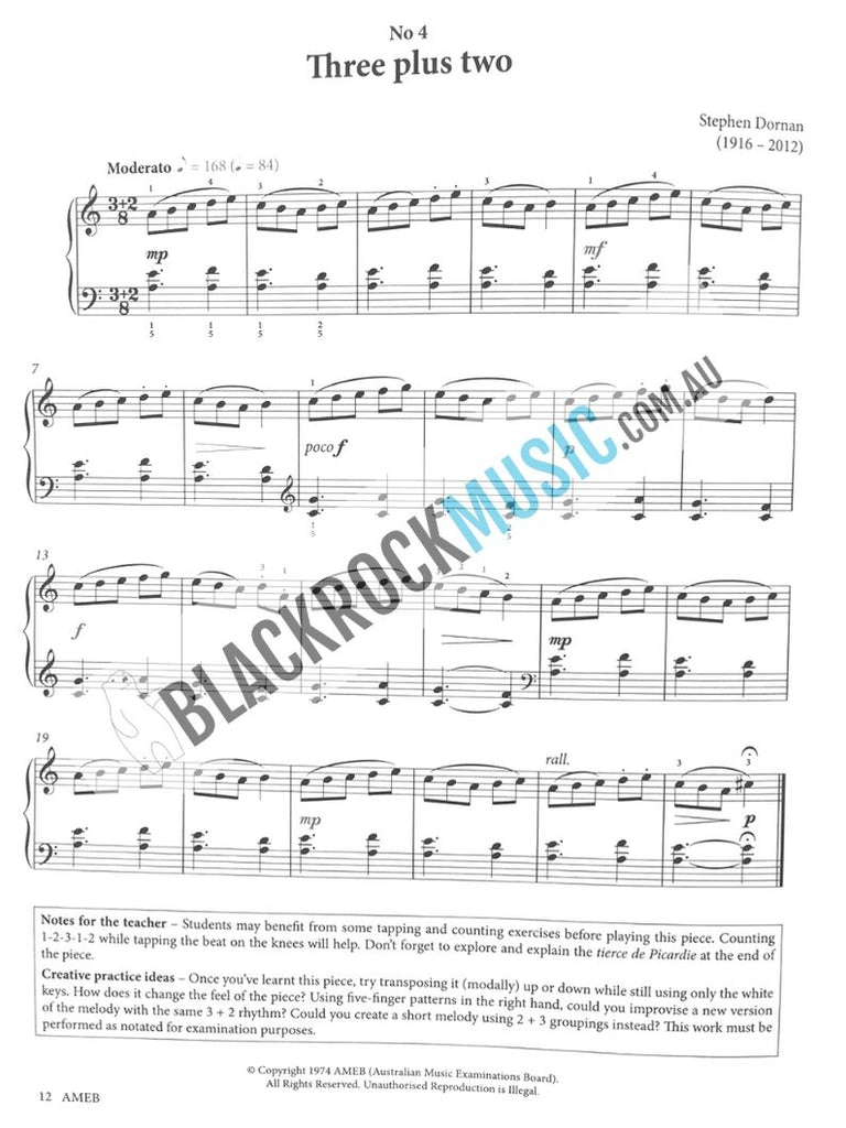 AMEB PIANO FOR LEISURE PRELIMINARY SERIES 4