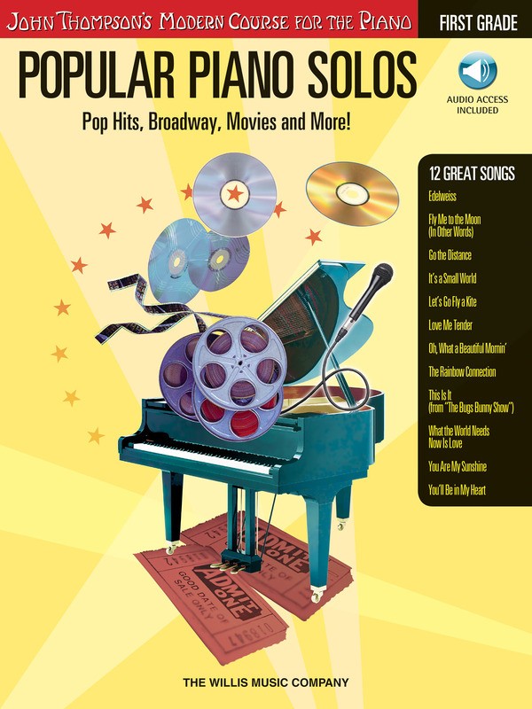 JOHN THOMPSON'S POPULAR PIANO SOLOS GRADE 1 BK/OLA