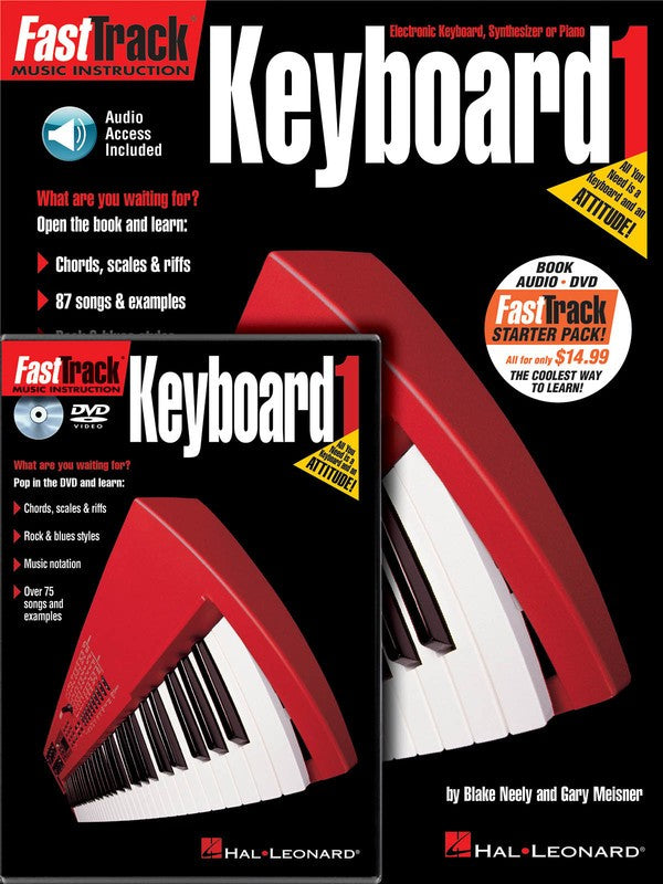 FASTTRACK KEYBOARD STARTER PACK BK/OLA/DVD (O/P)