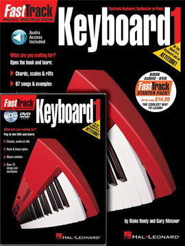 FASTTRACK KEYBOARD STARTER PACK BK/OLA/DVD (O/P)