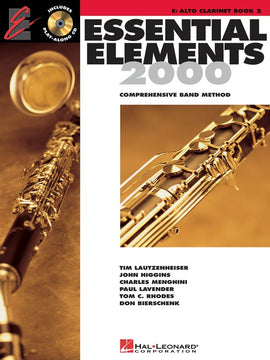 ESSENTIAL ELEMENTS 2000 BK2 ALTO CLARINET BK/CD EE