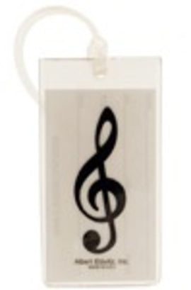 ID Tag Soft Rubber Treble Clef