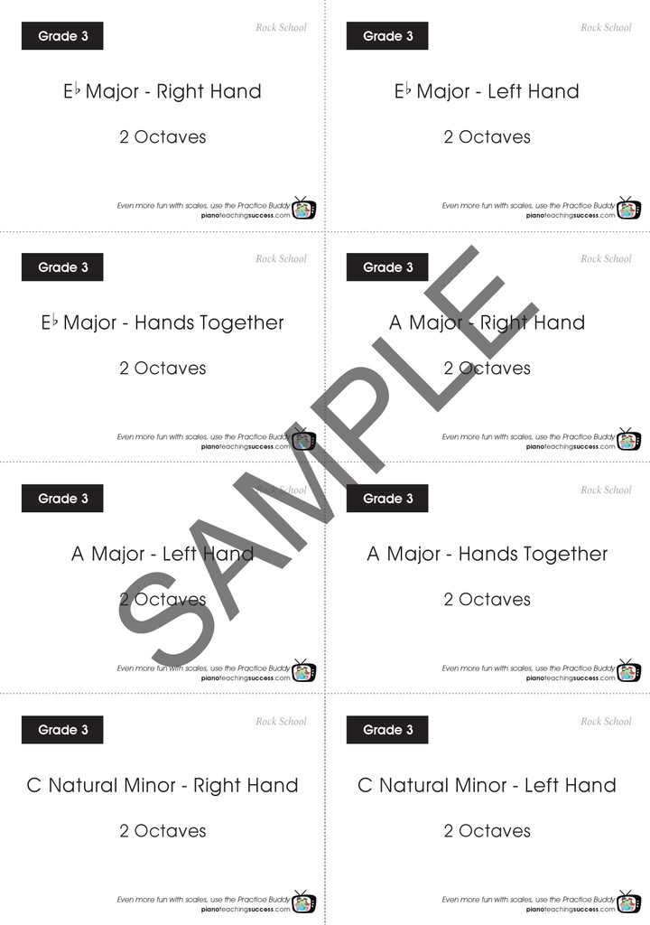FAST TRACK SCALE KIT - ROCKSCHOOL GRADE 3