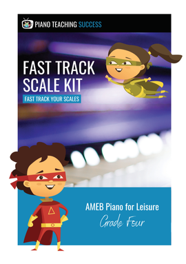 FAST TRACK SCALE KIT - AMEB PIANO FOR LEISURE GRADE 4