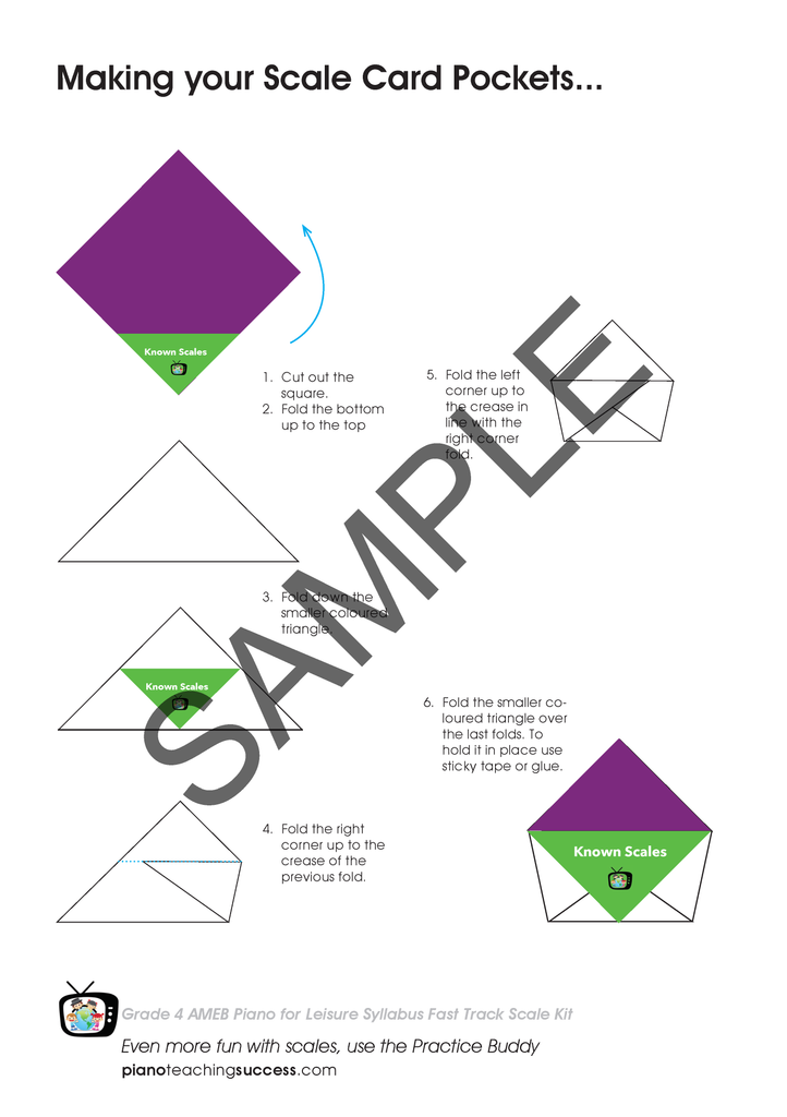 FAST TRACK SCALE KIT - AMEB PIANO FOR LEISURE GRADE 4