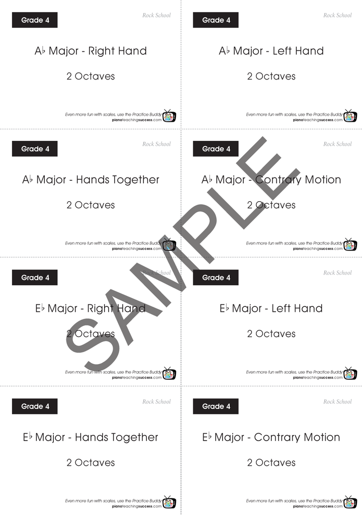 FAST TRACK SCALE KIT - ROCKSCHOOL GRADE 4