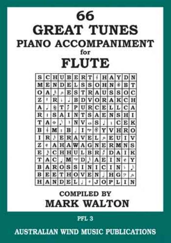 66 GREAT TUNES FLUTE PIANO ACCOMPANIMENT