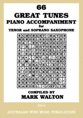 66 GREAT TUNES TENOR SAX PIANO ACCOMPANIMENT
