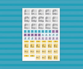 Wilbecks Match Up Magnets Key Signature & Intervals