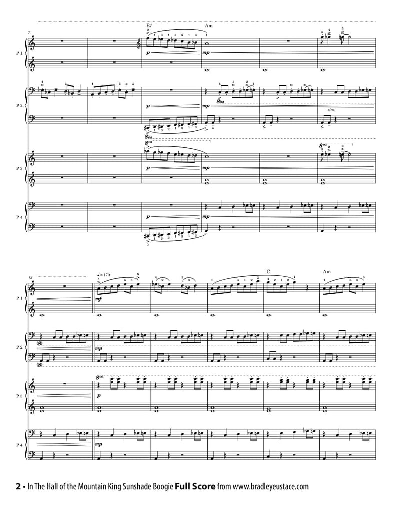 In the Hall of the Mountain King (Duet, Trio, Quartet, Ensemble)