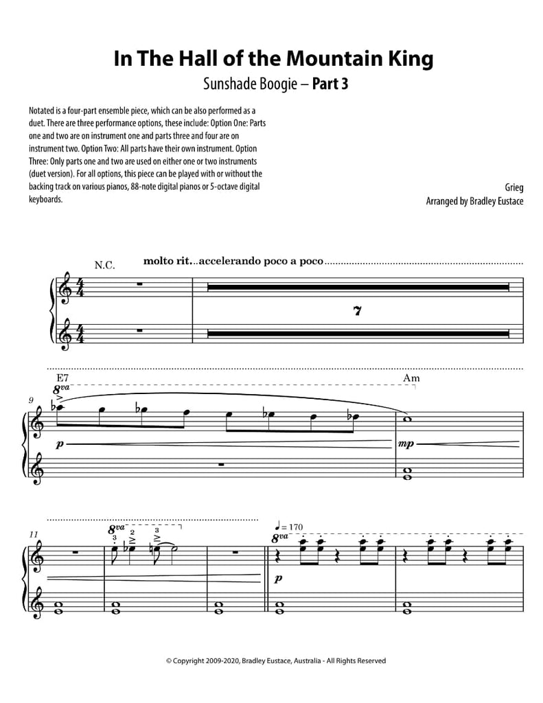 In the Hall of the Mountain King (Duet, Trio, Quartet, Ensemble)