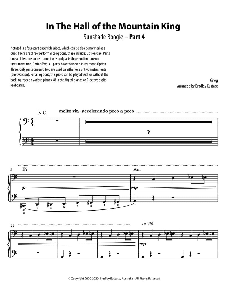 In the Hall of the Mountain King (Duet, Trio, Quartet, Ensemble)