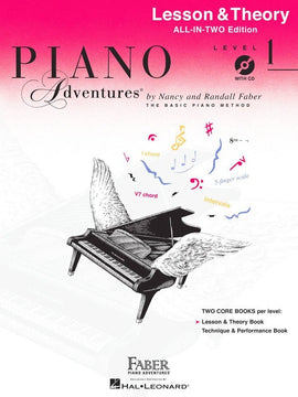PIANO ADVENTURES ALL IN TWO 1 LESSON THEORY BK/CD