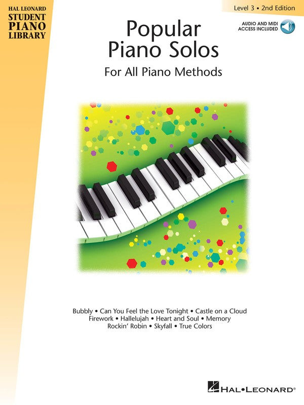 HLSPL POPULAR PIANO SOLOS LEV 3 2ND EDITION BK/OLA