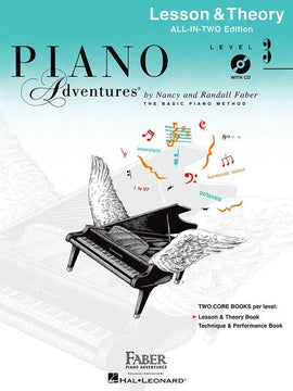 PIANO ADVENTURES ALL IN TWO 3 LESSON THEORY BK/CD