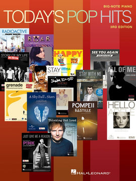 TODAYS POP HITS BIG NOTE PIANO 3RD EDITION