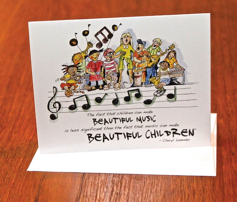 Beautiful Music, Beautiful Children Notecards