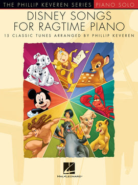 DISNEY SONGS FOR RAGTIME PIANO KEVEREN PIANO SOLO