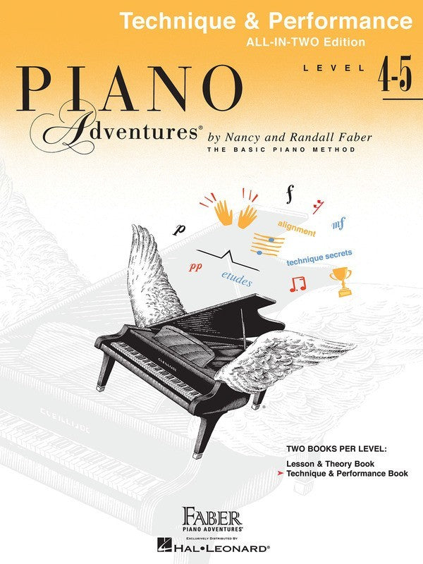PIANO ADVENTURES ALL IN TWO 4-5 TECHNIQUE PERFORMANCE