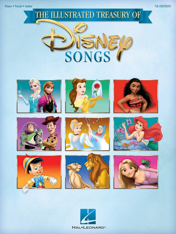 ILLUSTRATED TREASURY OF DISNEY SONGS PVG 7TH EDITION