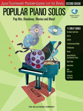 JOHN THOMPSON'S MODERN COURSE POPULAR PIANO SOLOS - GRADE 2 - BOOK/CD PACK