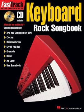 FASTTRACK KEYBOARD ROCK SONGBOOK BK/CD