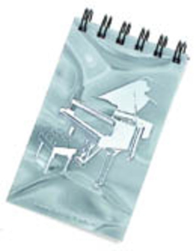 Hologram Spiral Notebook - Grand Piano