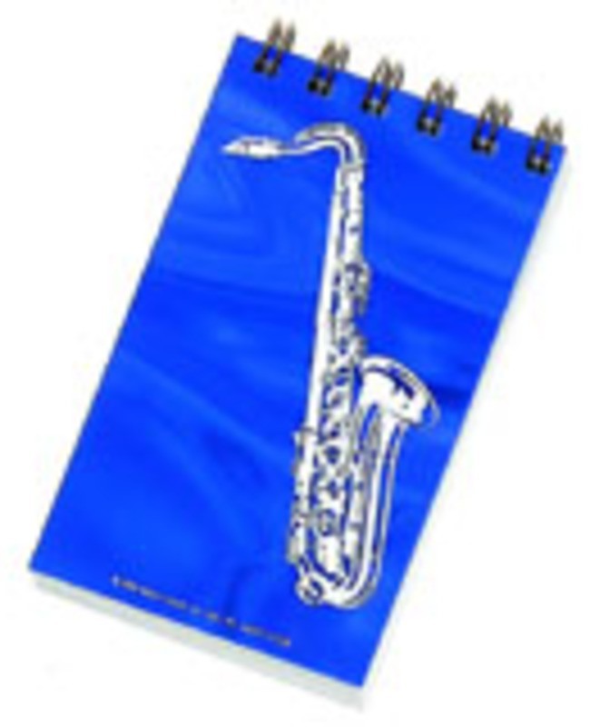 Hologram Spiral Notebook - Saxophone