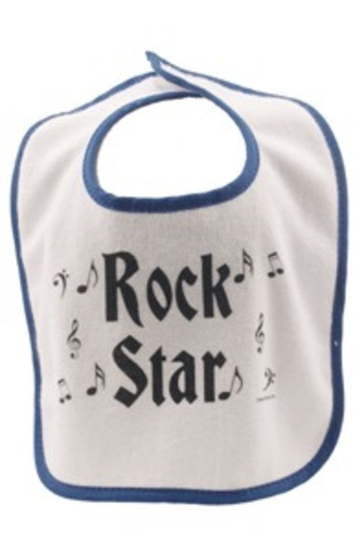 Baby Bib Rock Star Blue