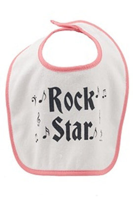 Baby Bib Rock Star Red