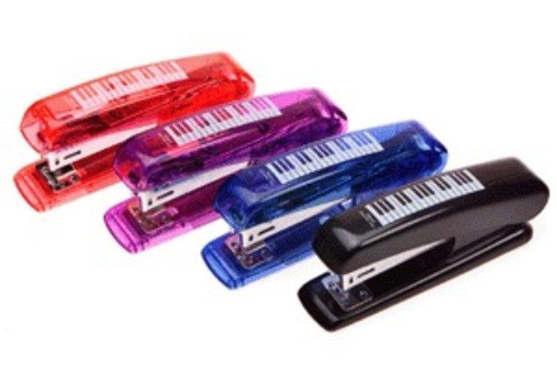 Compact Stapler Keyboard Transparent Red