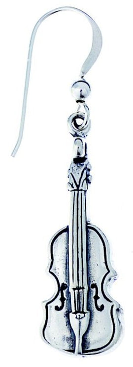 Sterling Silver Earring Violin