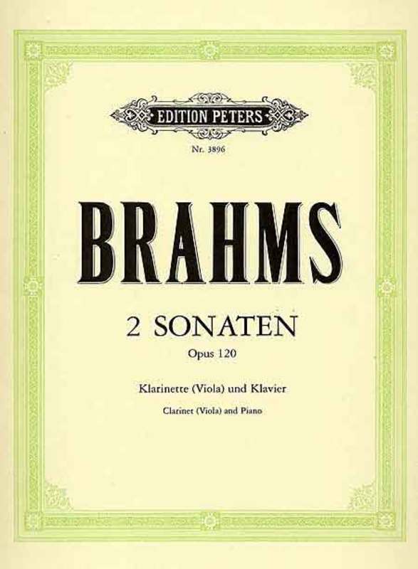 BRAHMS - 2 SONATAS 2 OP 120 CLARINET (VIOLA)/PIANO