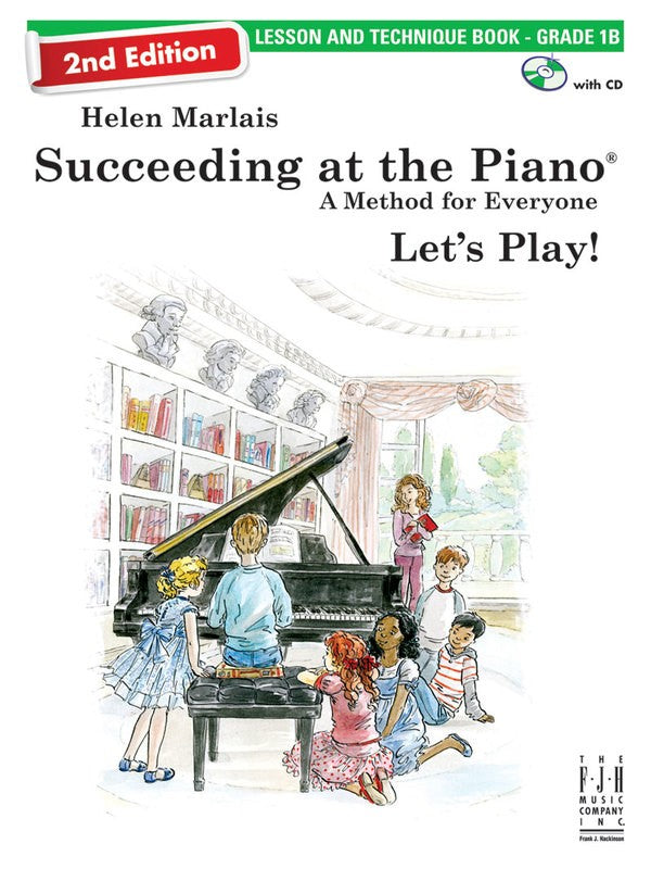 SUCCEEDING AT THE PIANO 2ND ED GRADE 1B LESSON & TECH BK/CD